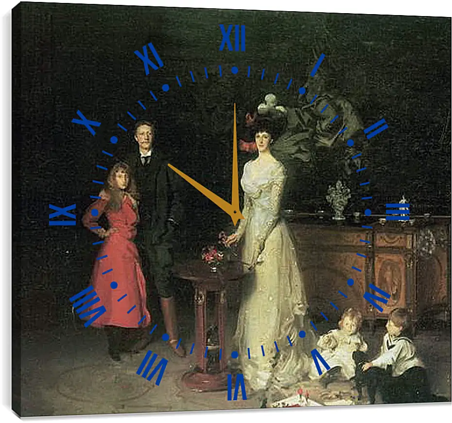 Часы картина - Famili Esitwell. Джон Сингер Сарджент