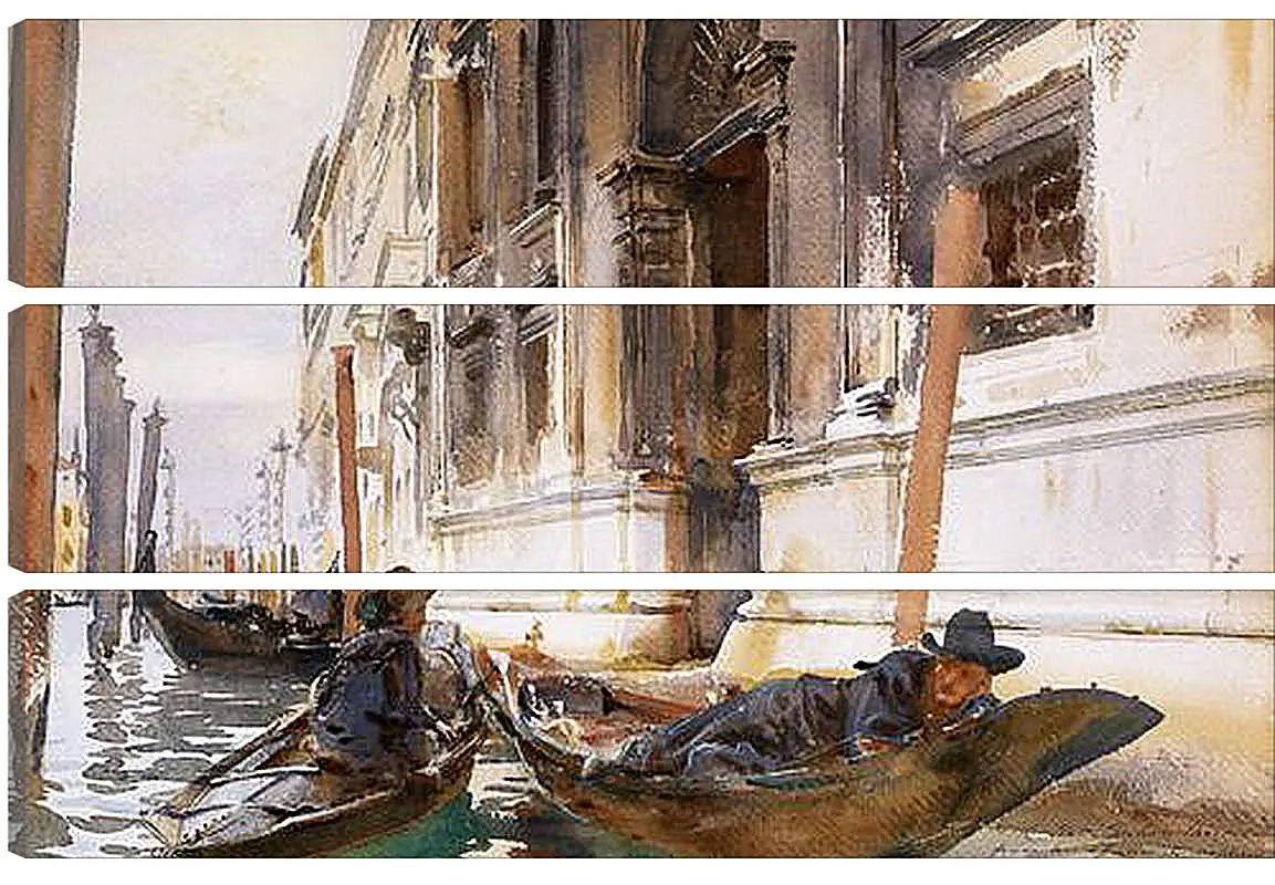 Модульная картина - Gondoliers’ Siesta - Сингер Сарджент. Джон Сингер Сарджент