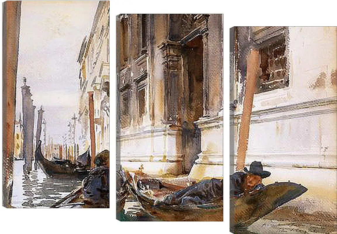 Модульная картина - Gondoliers’ Siesta - Сингер Сарджент. Джон Сингер Сарджент