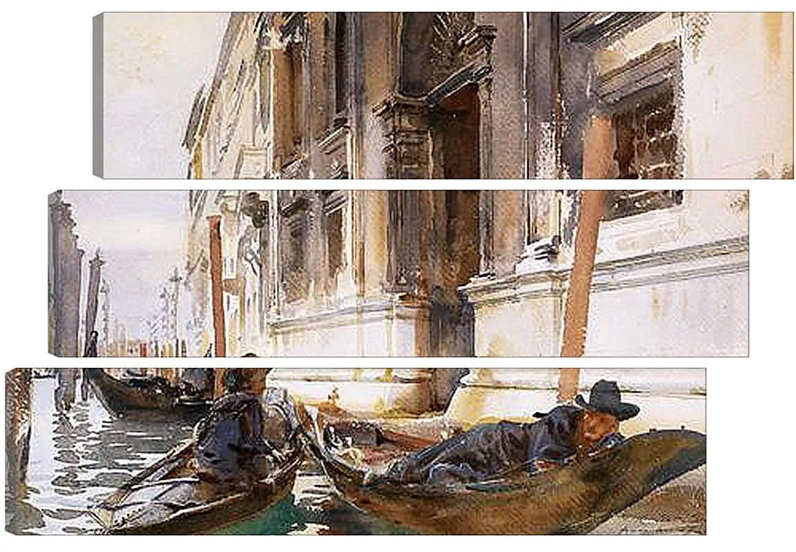 Модульная картина - Gondoliers’ Siesta - Сингер Сарджент. Джон Сингер Сарджент