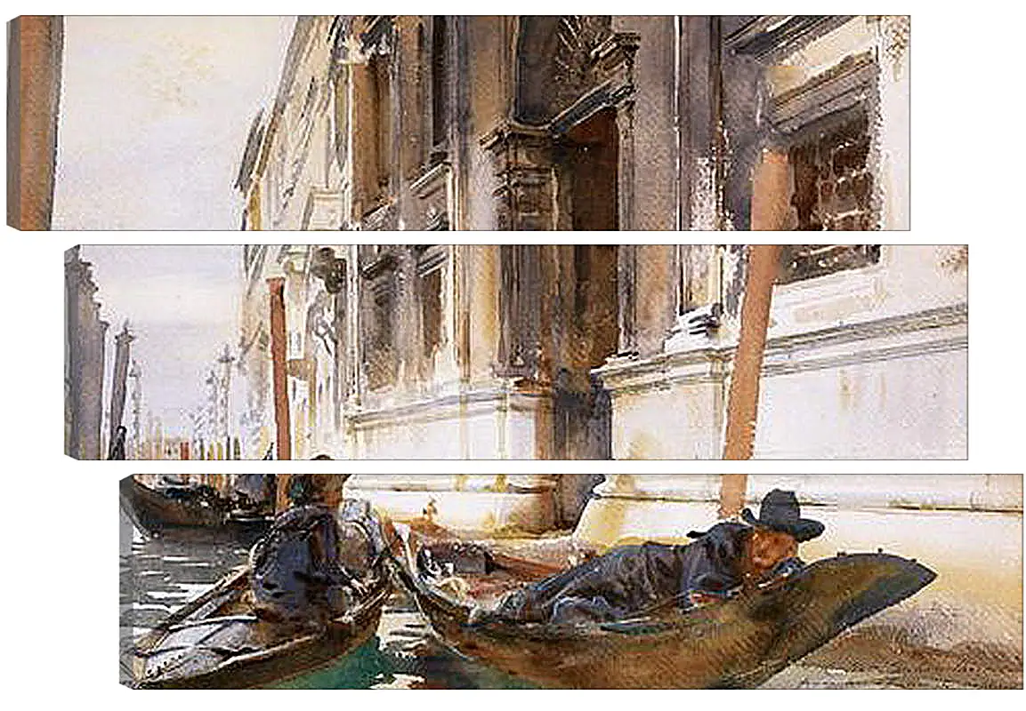 Модульная картина - Gondoliers’ Siesta - Сингер Сарджент. Джон Сингер Сарджент