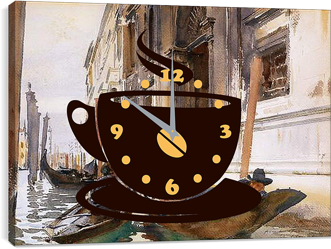 Часы картина - Gondoliers’ Siesta - Сингер Сарджент. Джон Сингер Сарджент
