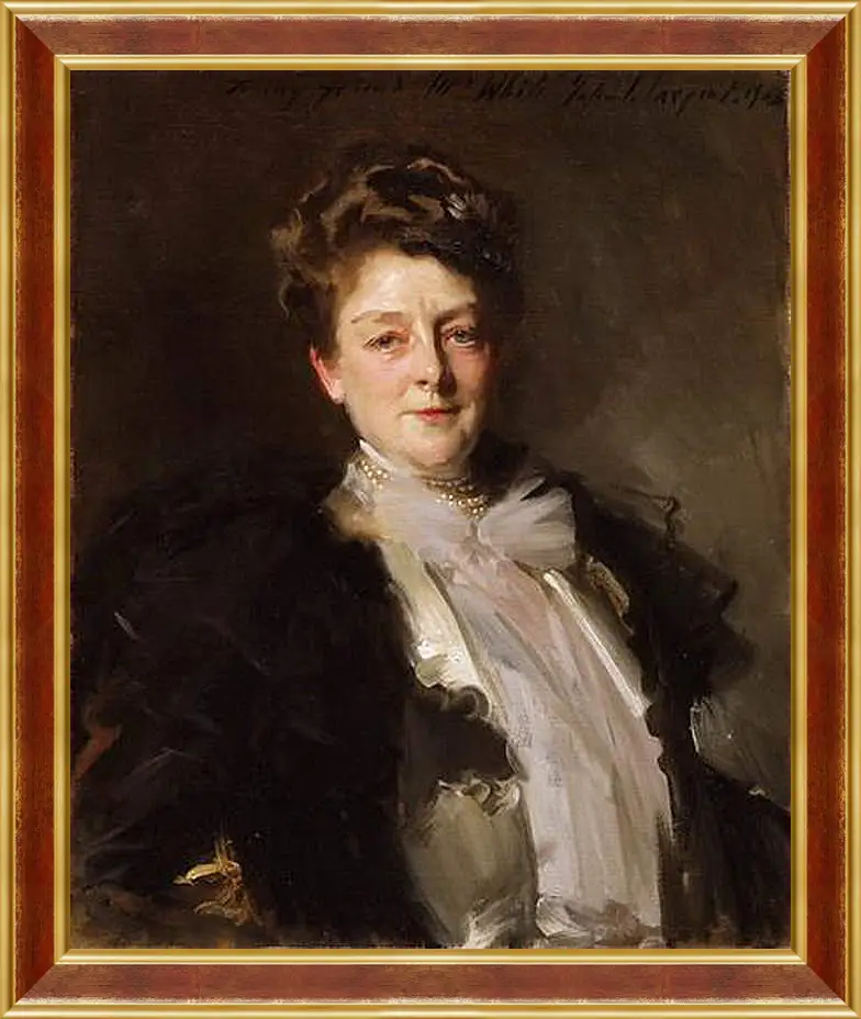 Картина в раме - Portrait of Mrs. J. William White. Джон Сингер Сарджент