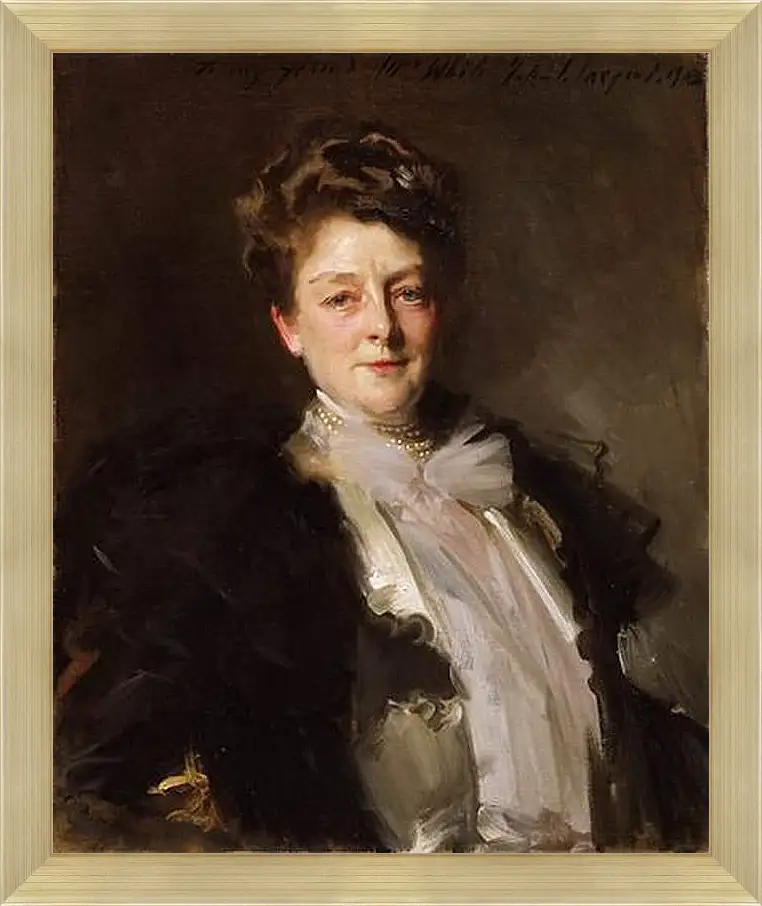 Картина в раме - Portrait of Mrs. J. William White. Джон Сингер Сарджент