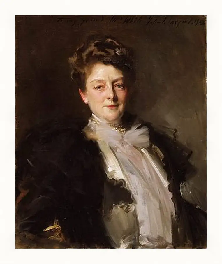 Картина в раме - Portrait of Mrs. J. William White. Джон Сингер Сарджент