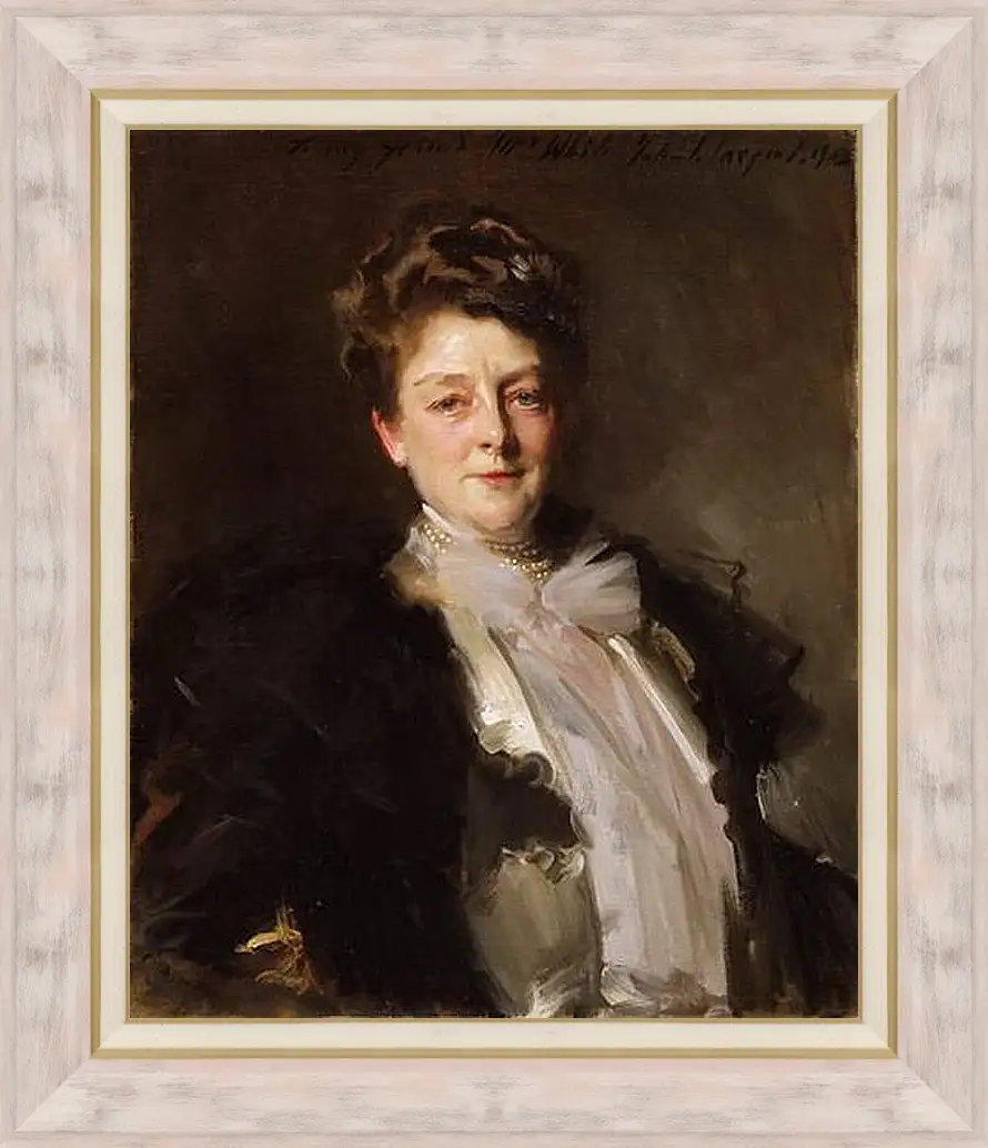 Картина в раме - Portrait of Mrs. J. William White. Джон Сингер Сарджент