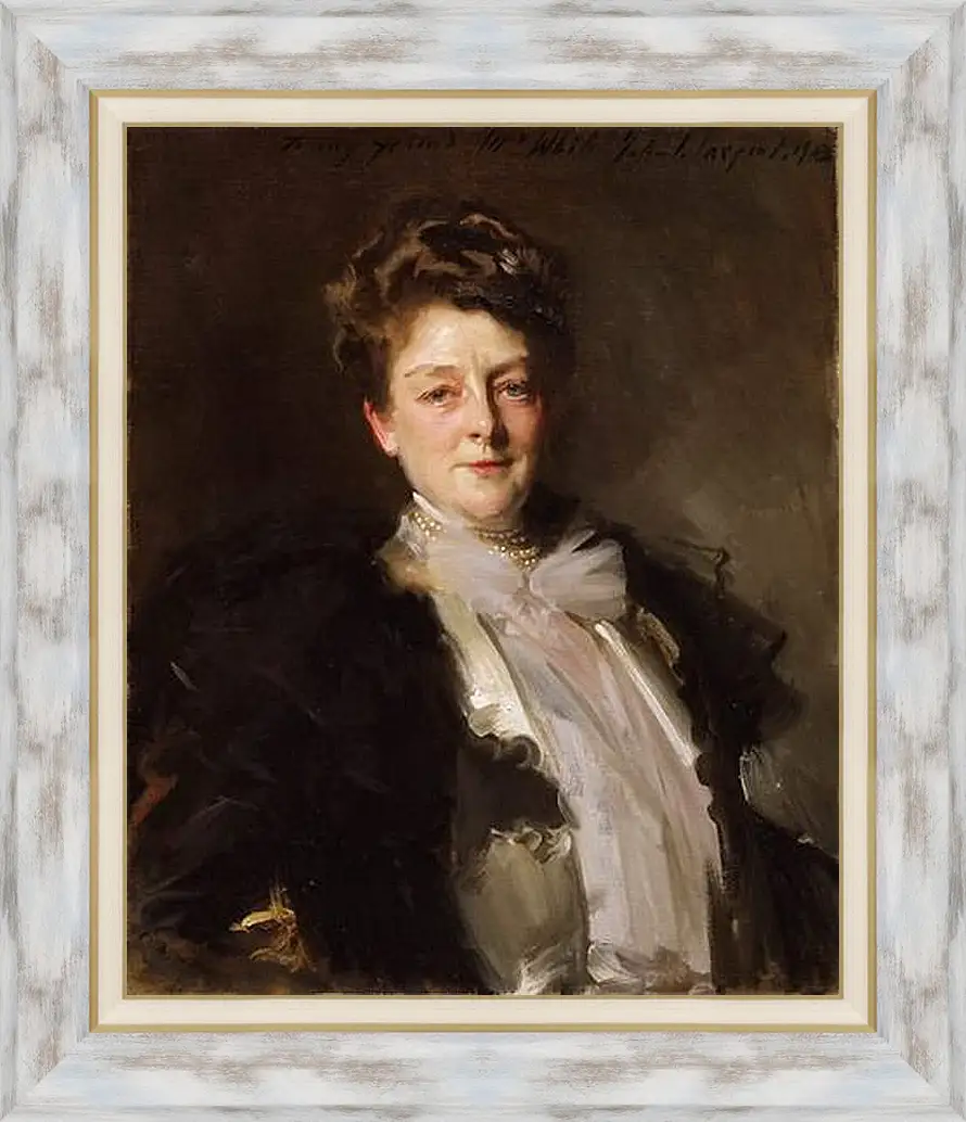 Картина в раме - Portrait of Mrs. J. William White. Джон Сингер Сарджент