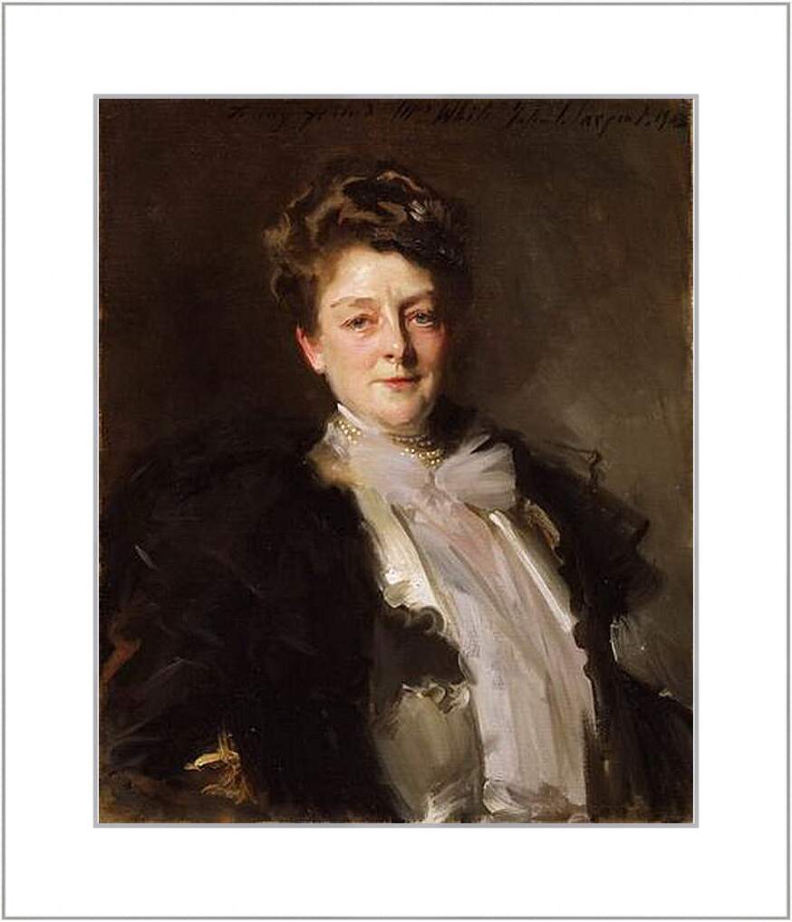 Картина в раме - Portrait of Mrs. J. William White. Джон Сингер Сарджент