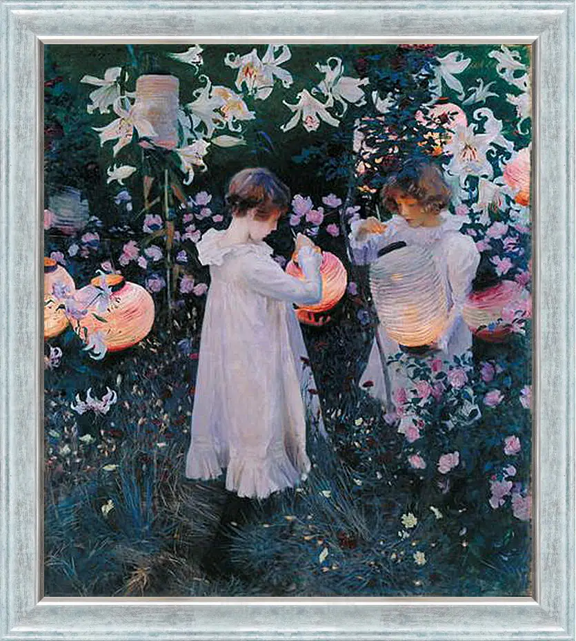 Картина в раме - Carnation, Lily, Lily, Rose - Гвоздика, лилия, лилия, роза. Джон Сингер Сарджент