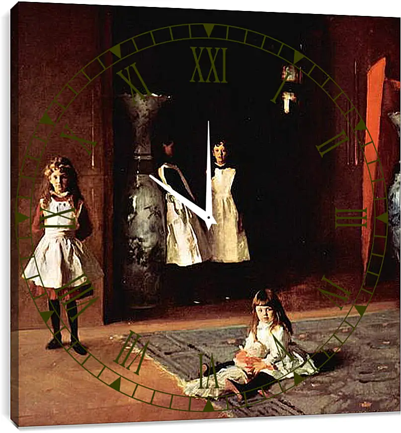 Часы картина - The Daughters of Boit. Джон Сингер Сарджент