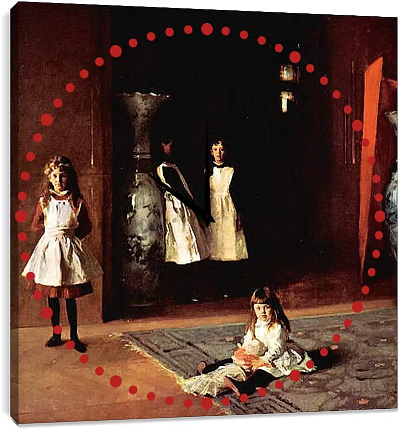 Часы картина - The Daughters of Boit. Джон Сингер Сарджент