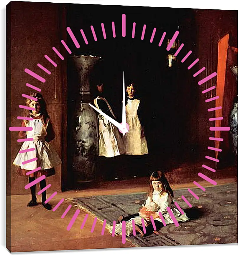 Часы картина - The Daughters of Boit. Джон Сингер Сарджент
