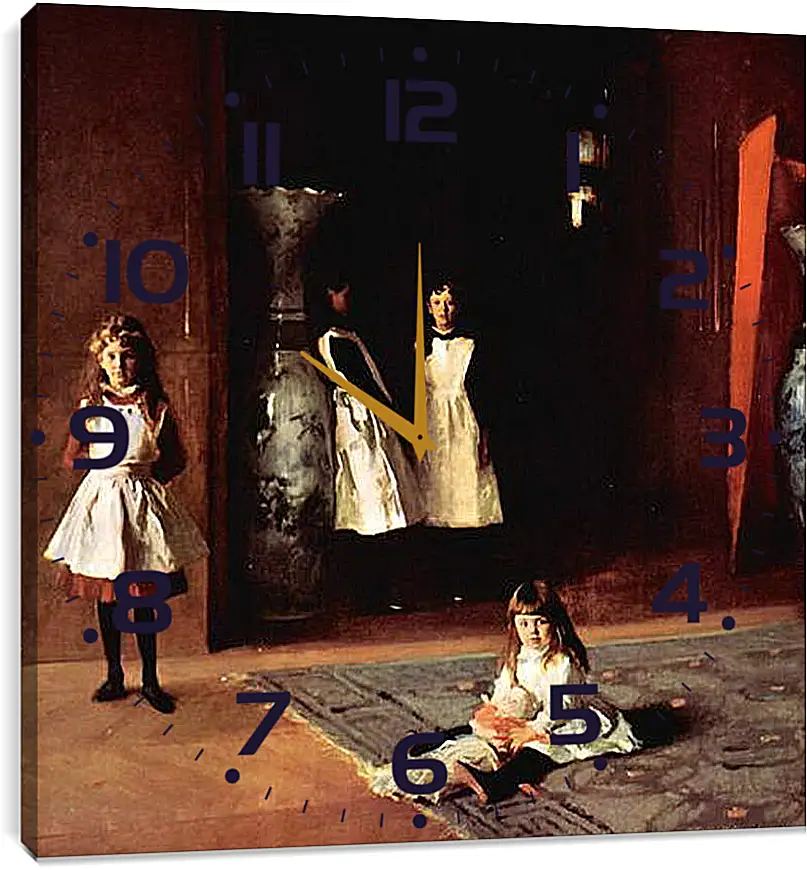 Часы картина - The Daughters of Boit. Джон Сингер Сарджент