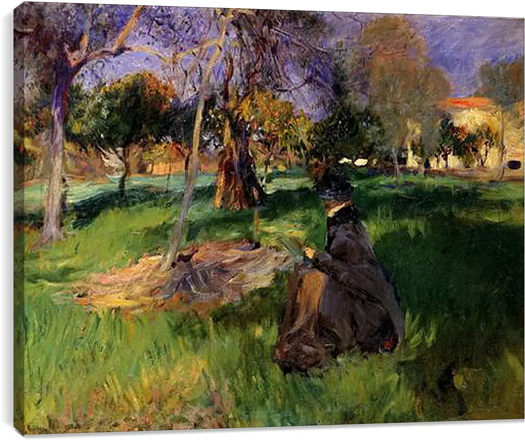 Постер и плакат - In a Garden - In the Orchard. Джон Сингер Сарджент