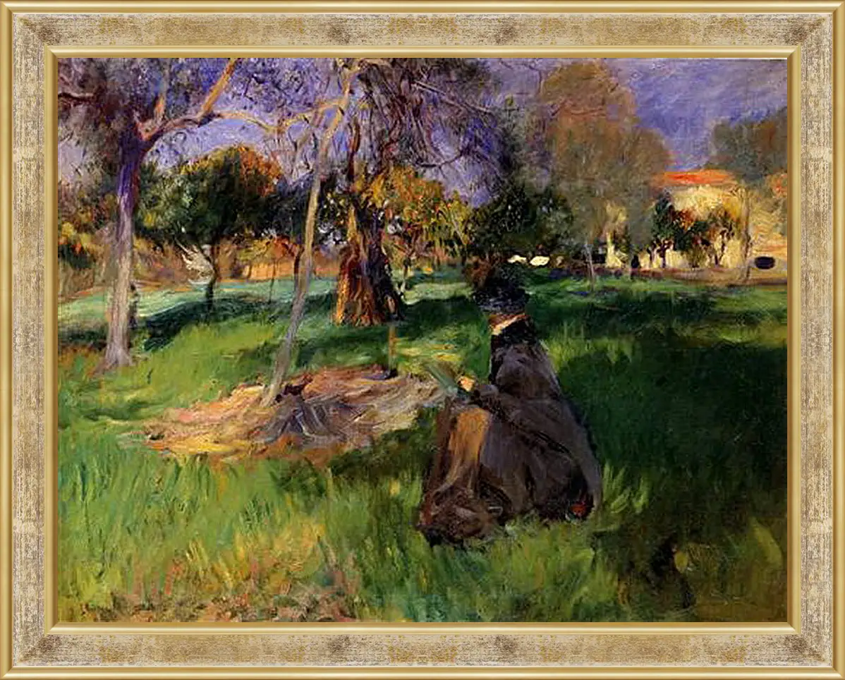 Картина в раме - In a Garden - In the Orchard. Джон Сингер Сарджент
