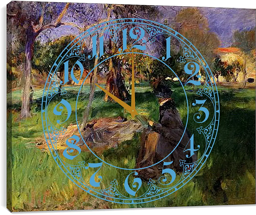 Часы картина - In a Garden - In the Orchard. Джон Сингер Сарджент