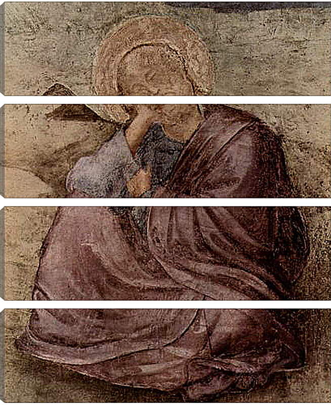 Модульная картина - Видение Иоанна на острове Патмос. Фрагмент стенной росписи секко. Джотто ди Бондоне