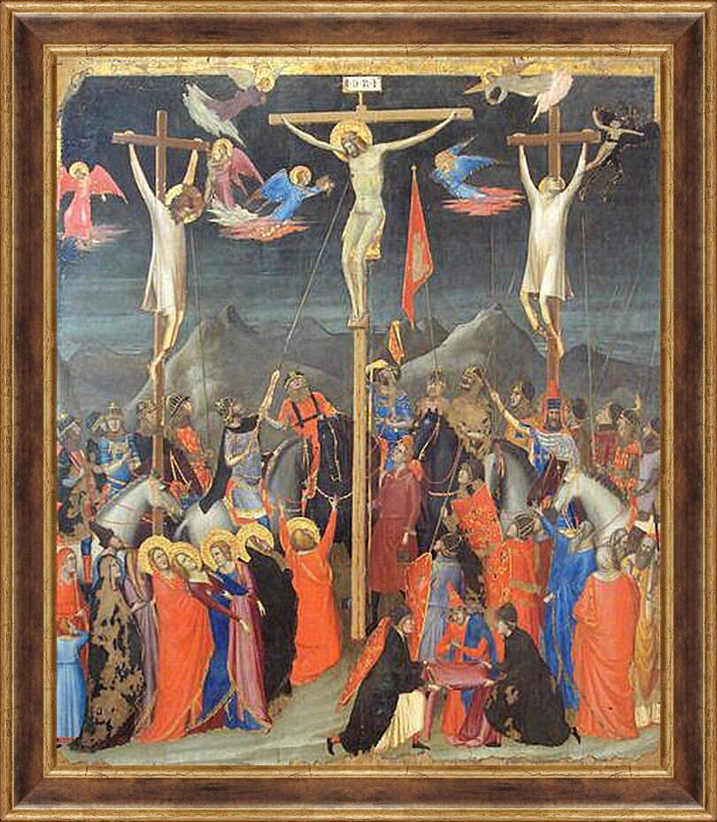 Картина в раме - Crucifixion - Распятие. Джотто ди Бондоне
