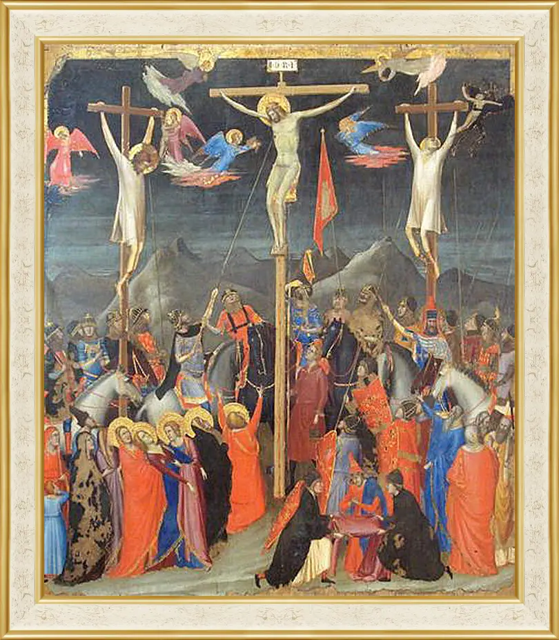 Картина в раме - Crucifixion - Распятие. Джотто ди Бондоне
