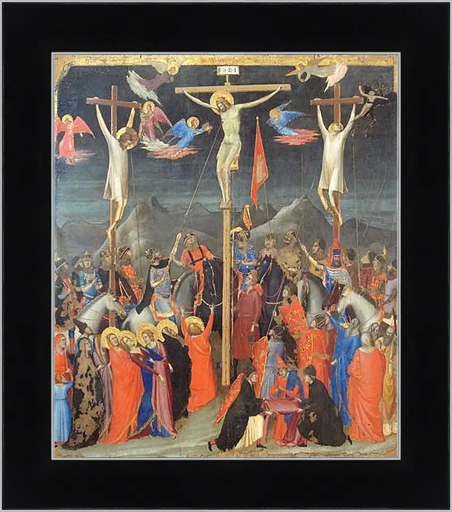 Картина в раме - Crucifixion - Распятие. Джотто ди Бондоне