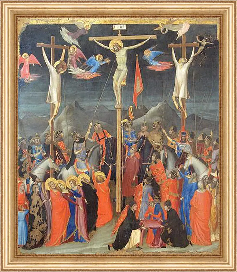 Картина в раме - Crucifixion - Распятие. Джотто ди Бондоне