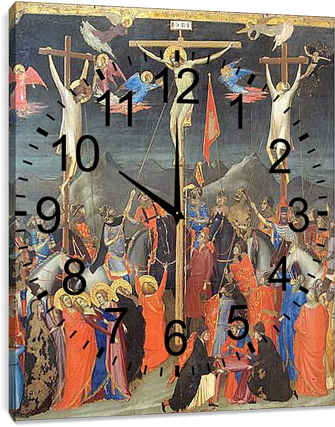 Часы картина - Crucifixion - Распятие. Джотто ди Бондоне
