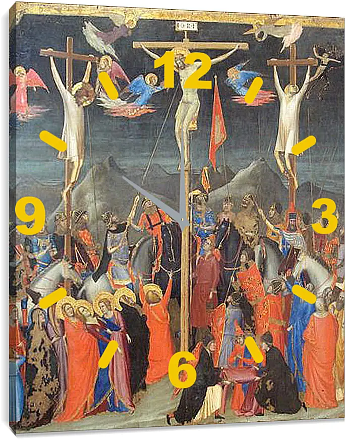 Часы картина - Crucifixion - Распятие. Джотто ди Бондоне