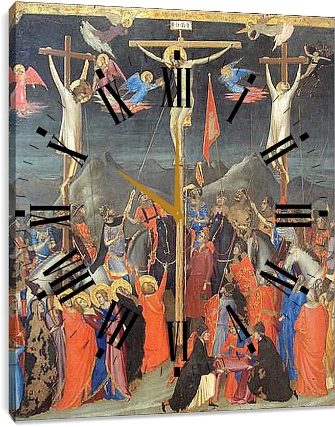 Часы картина - Crucifixion - Распятие. Джотто ди Бондоне