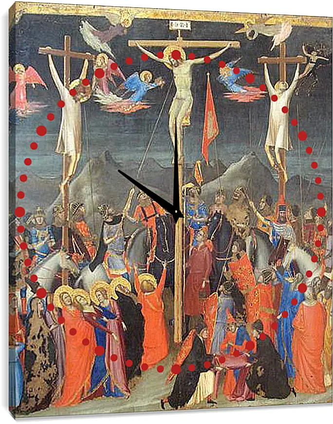Часы картина - Crucifixion - Распятие. Джотто ди Бондоне