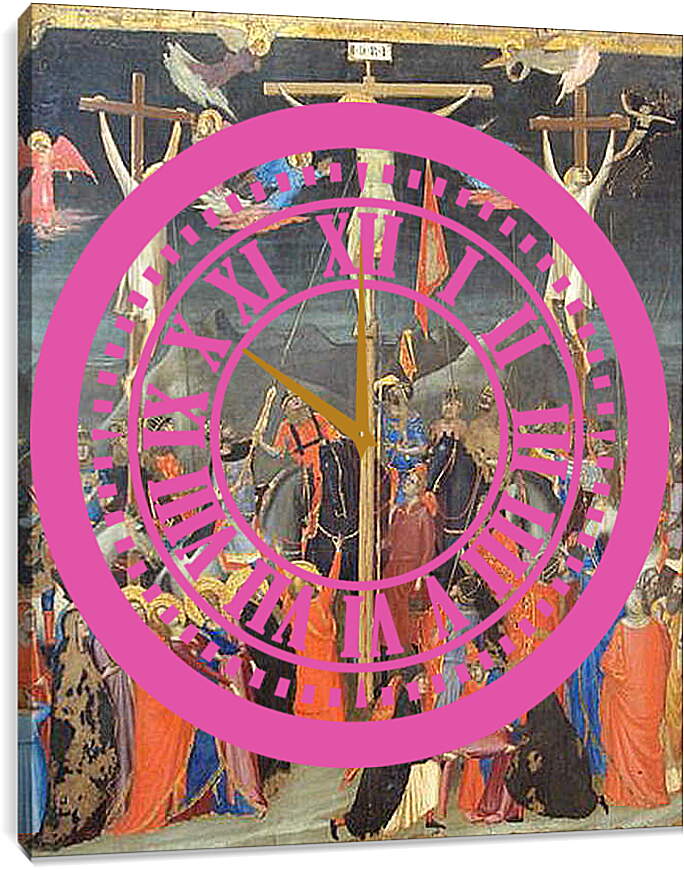 Часы картина - Crucifixion - Распятие. Джотто ди Бондоне