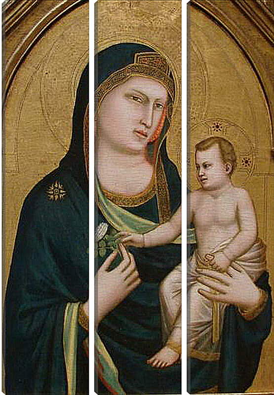 Модульная картина - Madonna and Childe - Мадонна и Младенец. Джотто ди Бондоне