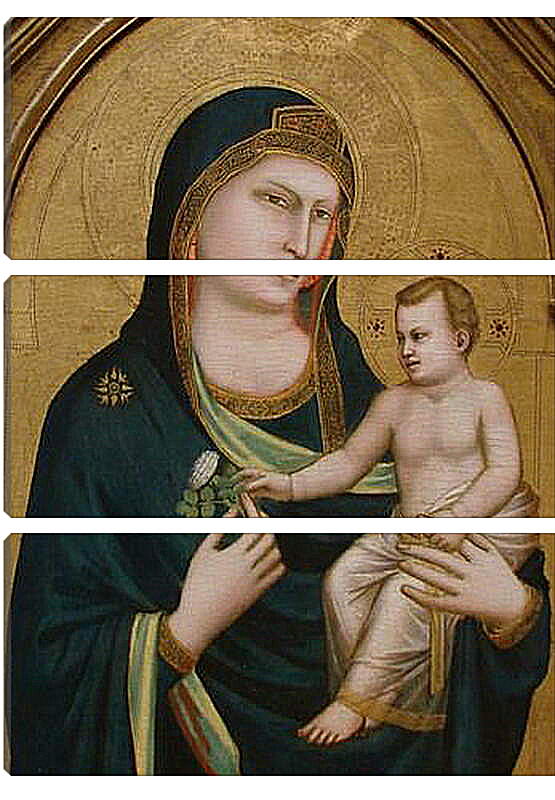 Модульная картина - Madonna and Childe - Мадонна и Младенец. Джотто ди Бондоне
