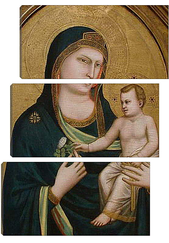 Модульная картина - Madonna and Childe - Мадонна и Младенец. Джотто ди Бондоне

