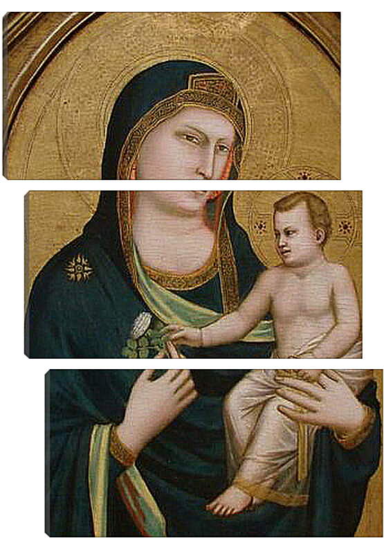 Модульная картина - Madonna and Childe - Мадонна и Младенец. Джотто ди Бондоне