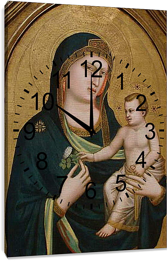 Часы картина - Madonna and Childe - Мадонна и Младенец. Джотто ди Бондоне
