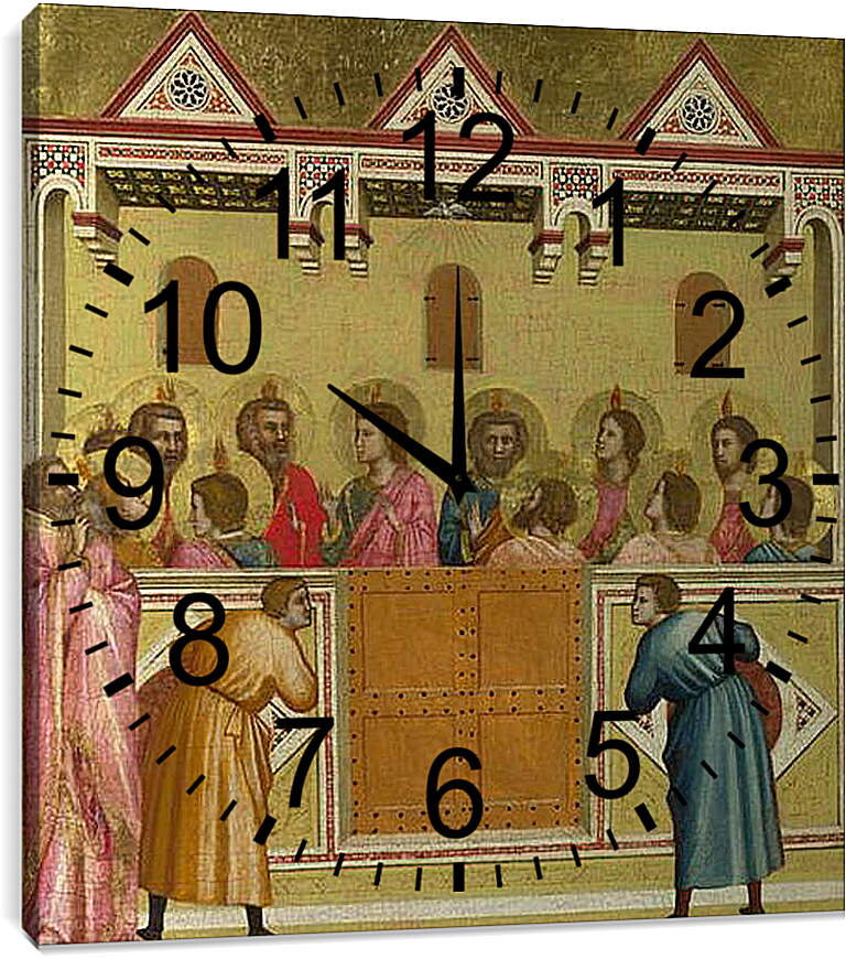 Часы картина - Pentecost. Джотто ди Бондоне