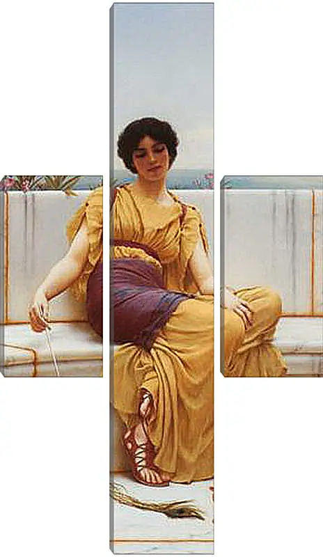 Модульная картина - Idleness. Джон Уильям Годвард
