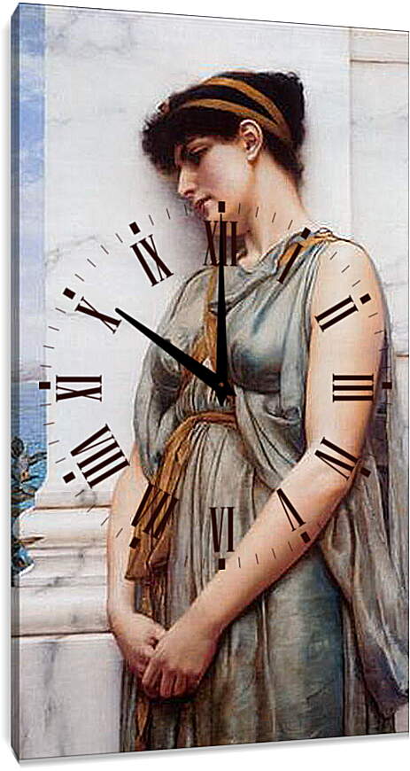 Часы картина - Grecian Reverie. Джон Уильям Годвард
