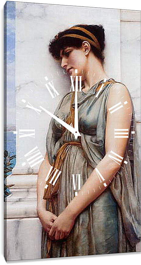 Часы картина - Grecian Reverie. Джон Уильям Годвард
