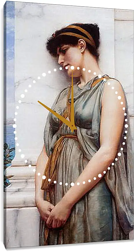 Часы картина - Grecian Reverie. Джон Уильям Годвард