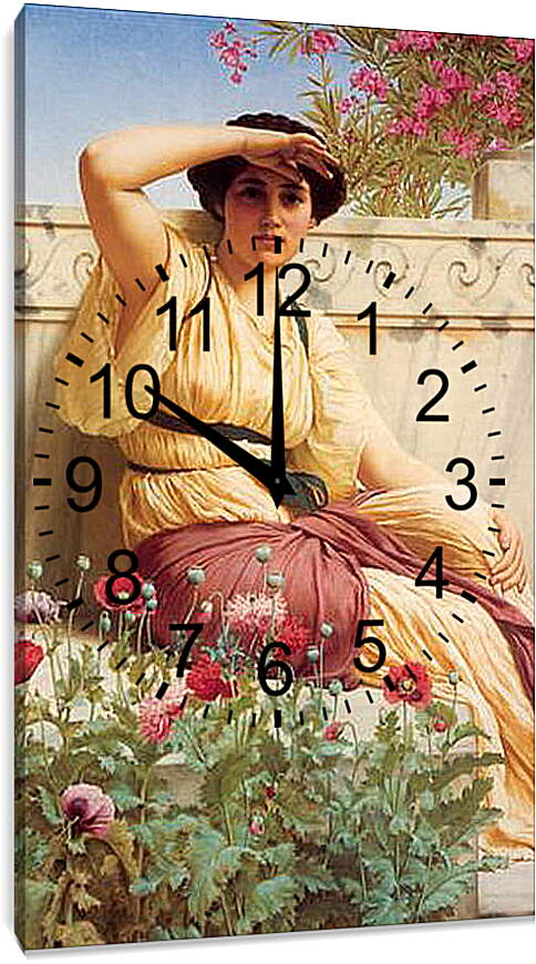 Часы картина - A Tryst. Джон Уильям Годвард
