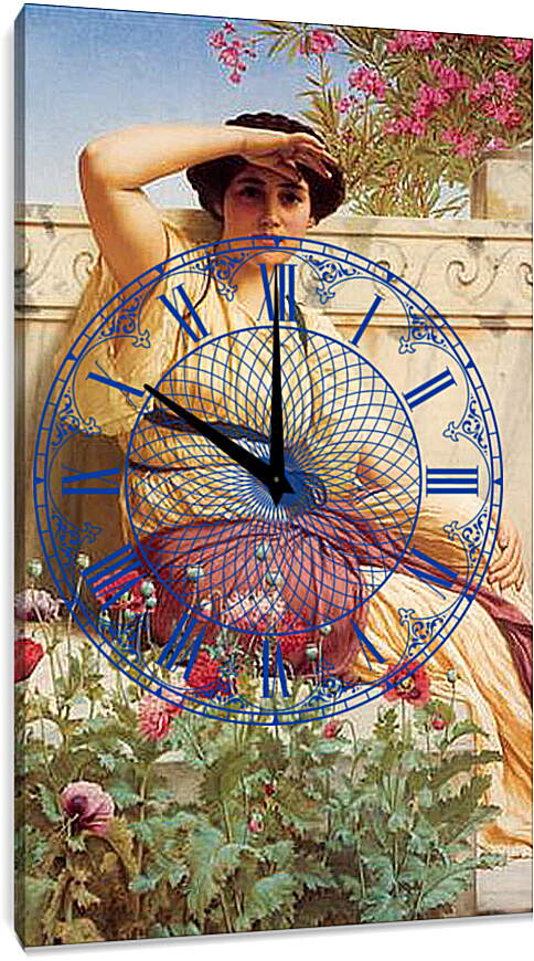 Часы картина - A Tryst. Джон Уильям Годвард
