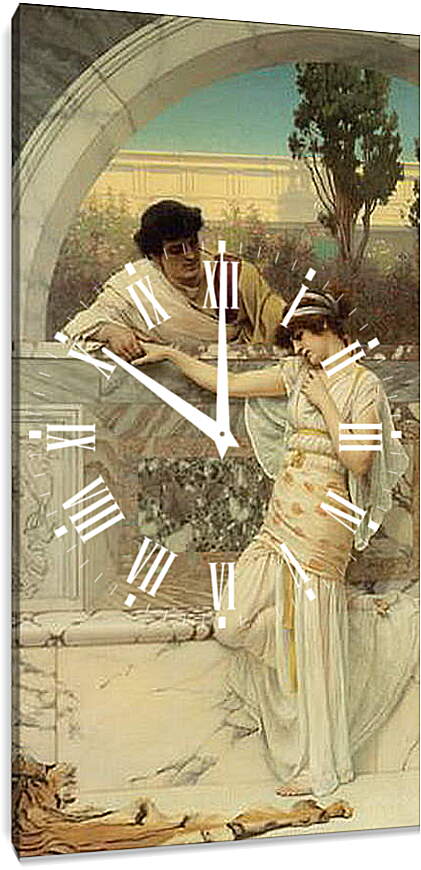 Часы картина - Yes or No. Джон Уильям Годвард
