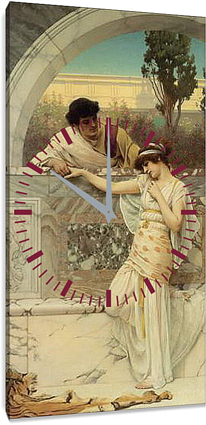 Часы картина - Yes or No. Джон Уильям Годвард
