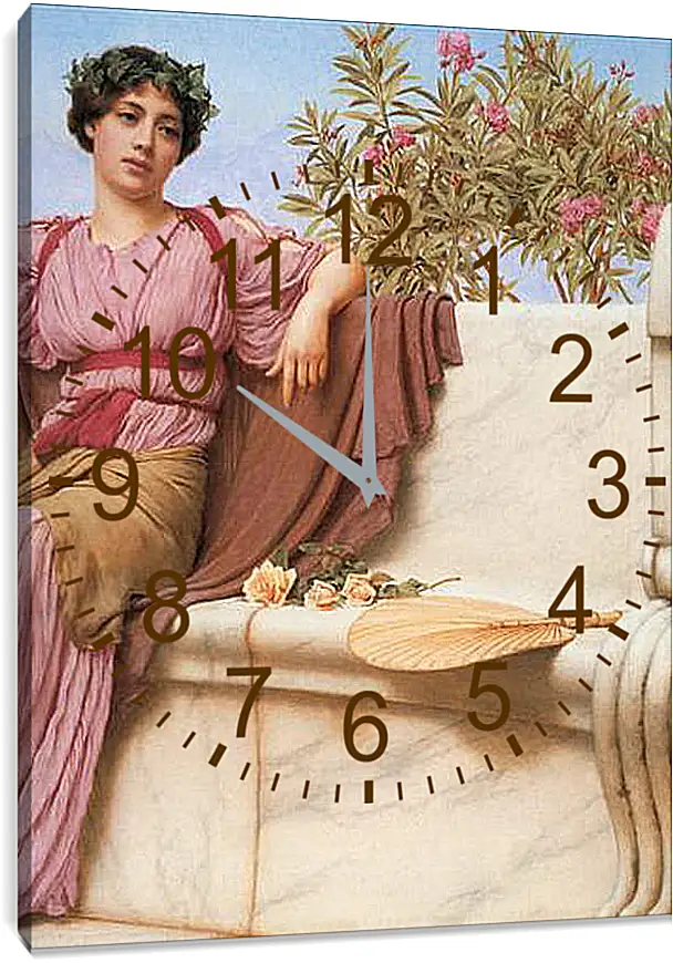 Часы картина - Tranquillity (Detail). Джон Уильям Годвард