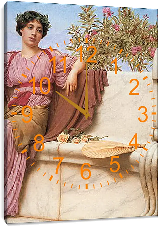 Часы картина - Tranquillity (Detail). Джон Уильям Годвард