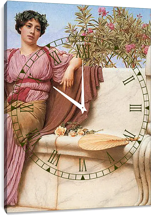 Часы картина - Tranquillity (Detail). Джон Уильям Годвард