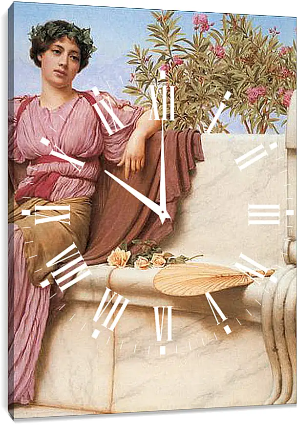 Часы картина - Tranquillity (Detail). Джон Уильям Годвард