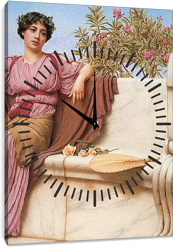 Часы картина - Tranquillity (Detail). Джон Уильям Годвард
