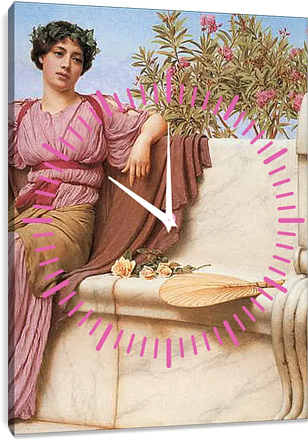 Часы картина - Tranquillity (Detail). Джон Уильям Годвард